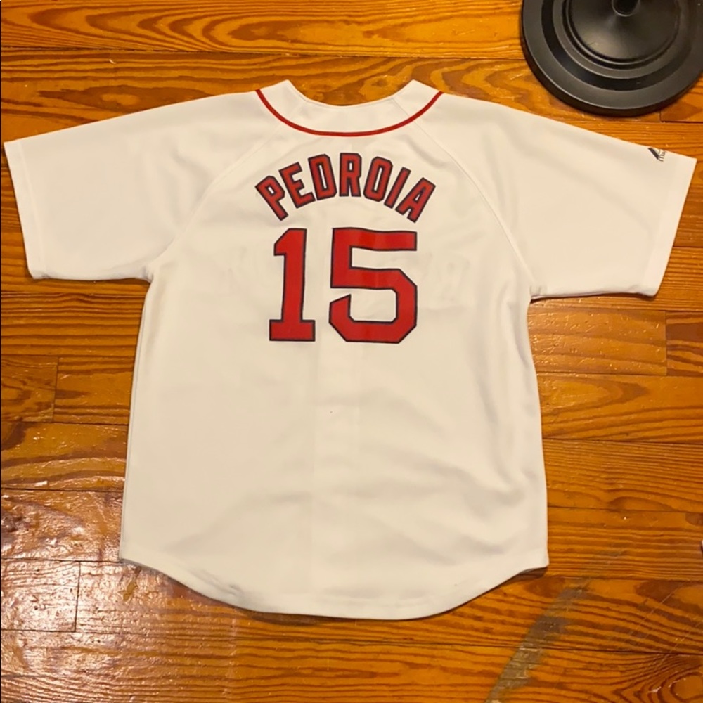 Boys 14/16 Dustin Pedrioa Boston Red Sox Jersey